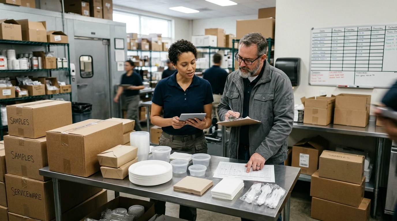 Restaurant Disposable Tableware Procurement Guide: Case Packs, Samples, and Reorder Controls