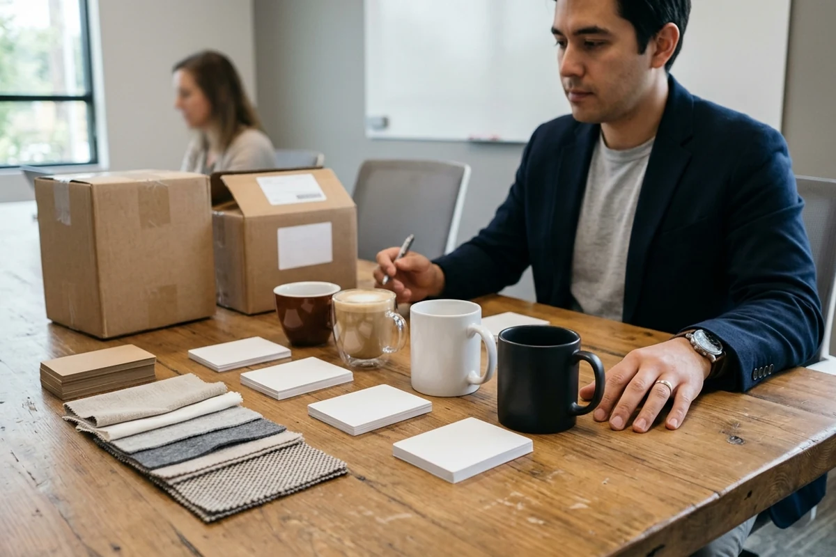 Custom coffee shop drinkware procurement and supplier qualification process