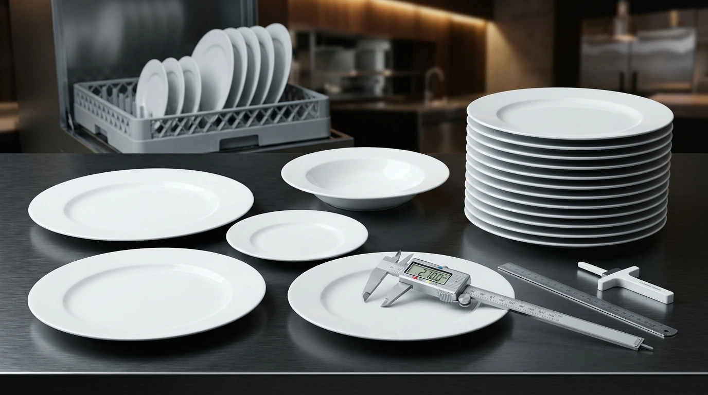 Hospitality Dinnerware Size Specification Guide: Plate Dimensions, Stackability, and RFQ Tolerances