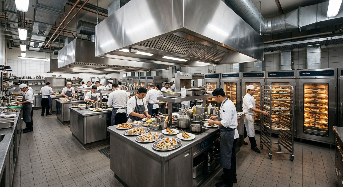 Hotel Kitchen vs. Restaurant Kitchen: Equipment, Capacity, and Utility Planning