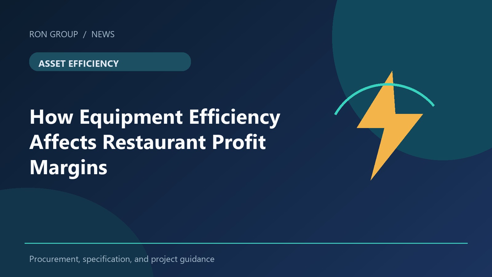 How Equipment Efficiency Affects Restaurant Profit Margins
