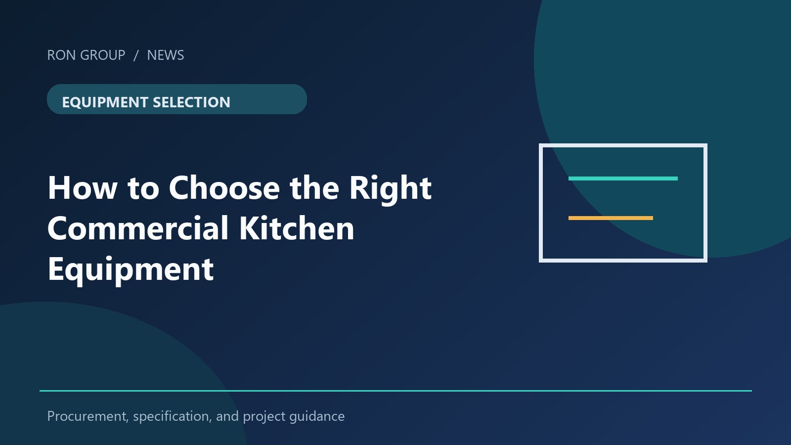 How to Choose the Right Commercial Kitchen Equipment